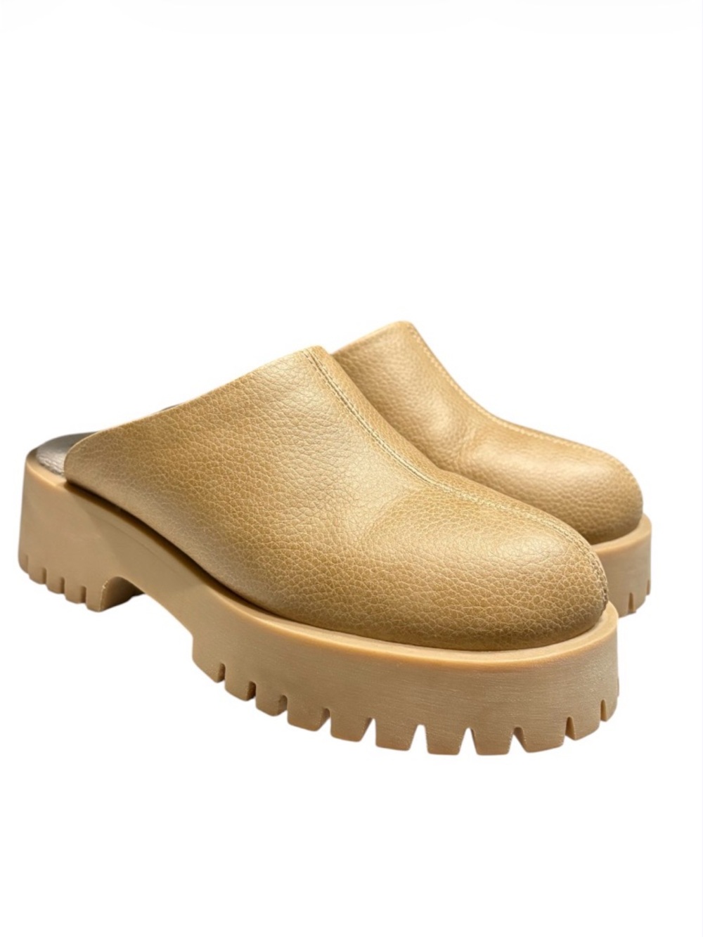 CALIA by Carrie Underwood Chunky Lug Slide Mule in Tan